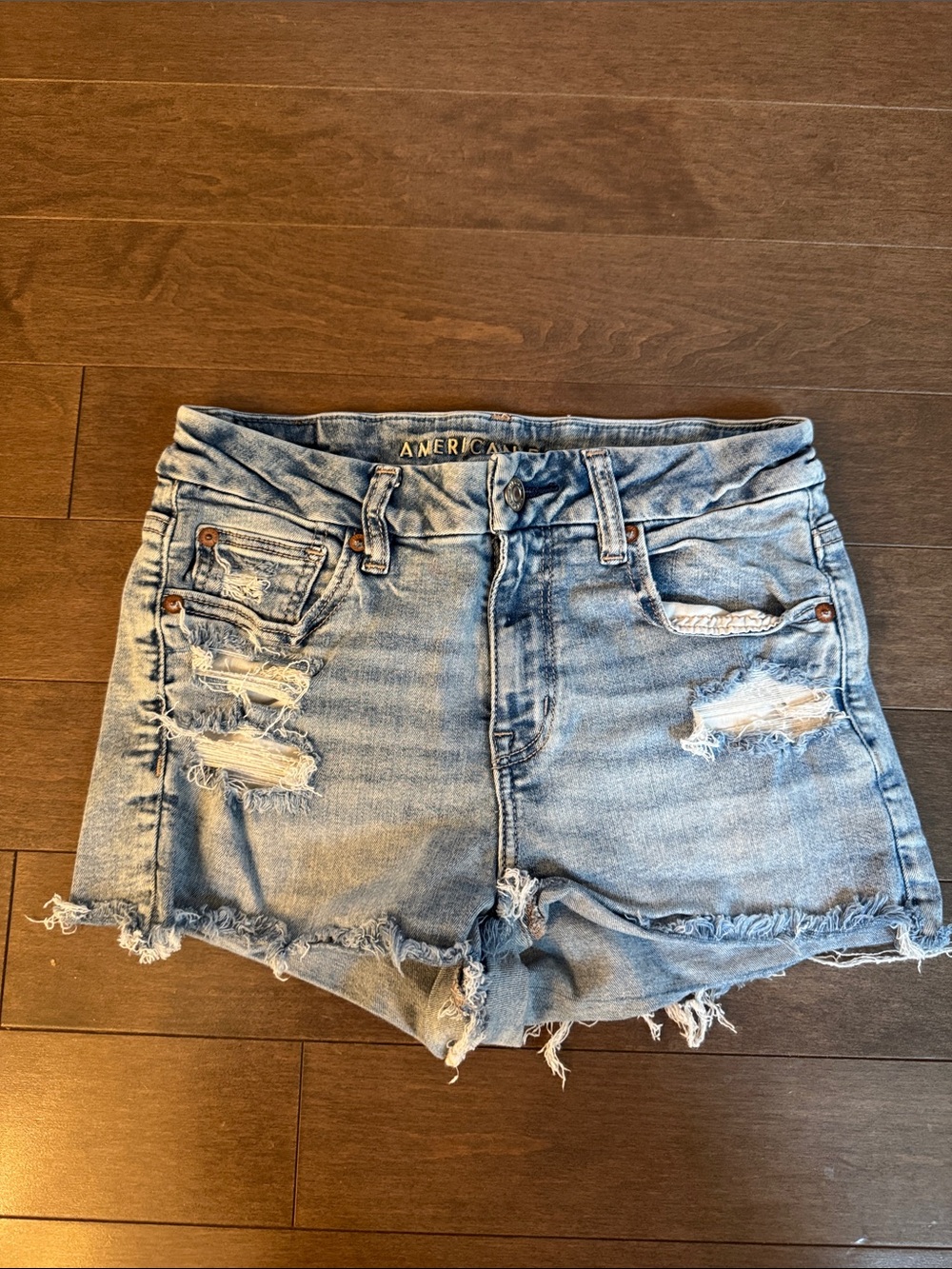 American eagle stretchy jean shorts
